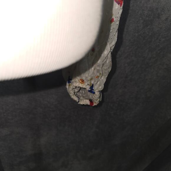 The Kooples Cream Daydream Flowers Lace-Up Floral Silk Top - Picture 3 of 7